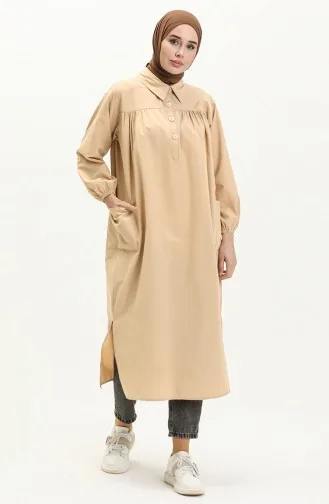Terry Cotton Tunic 24Y8883-11 Light Beige 24Y8883-11