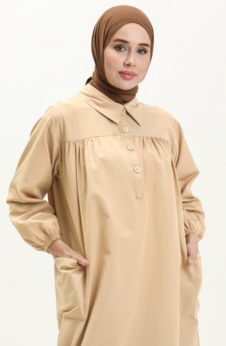 Terry Cotton Tunic 24Y8883-11 Light Beige 24Y8883-11