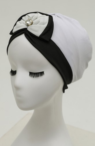 Weiß Praktischer Turban 9030-07