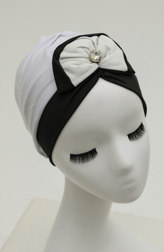 Weiß Praktischer Turban 9030-07