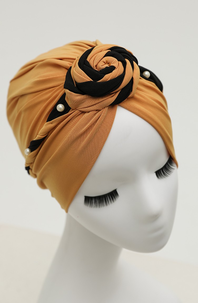 Gold Ready to Wear Turban 9027-06 | Sefamerve