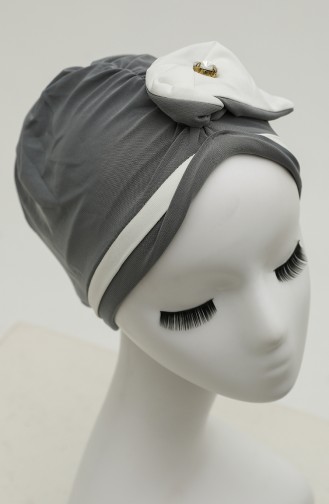 Grau Praktischer Turban 9031-01