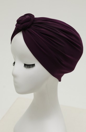 Plum Ready to Wear Turban 9025-11