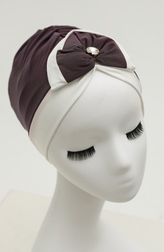Eggplant Color Ready to Wear Turban 9030-13