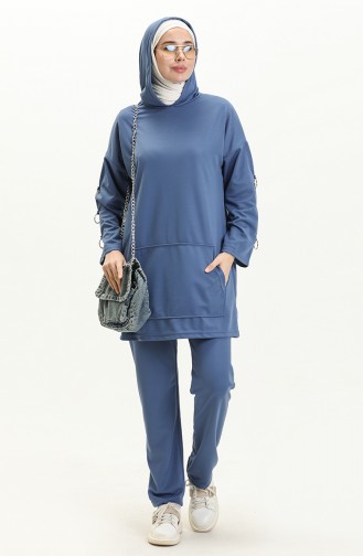 Tunika-Hose mit Taschen Doppelset 11054-02 Indigo 11054-02