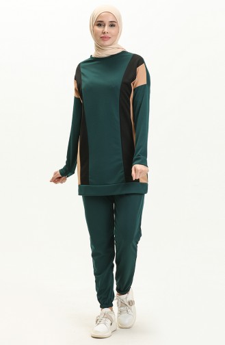 Ensemble Tunique Pantalon 11302-05 Vert emeraude 11302-05