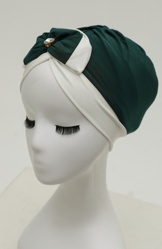 Smaragdgrün Praktischer Turban 9030-03