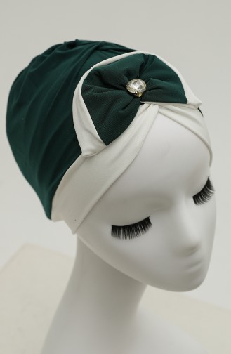 Smaragdgrün Praktischer Turban 9030-03