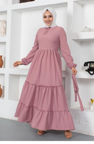 Dusty Rose Hijab Dress 0292SGS.GKR