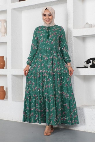 Green Hijab Dress 0293SGS.YSL