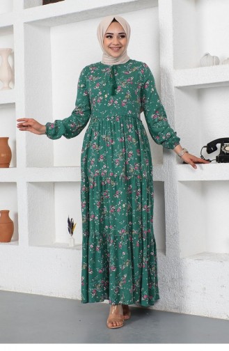 Green Hijab Dress 0293SGS.YSL