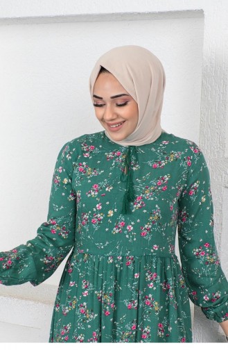 Green Hijab Dress 0293SGS.YSL