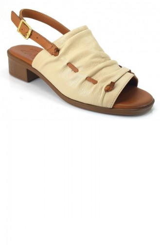 Beige Summer Sandals 13083