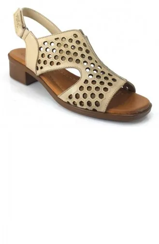 Beige Summer Sandals 13087