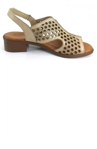 Beige Summer Sandals 13087