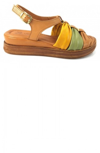 Tobacco Brown Summer Sandals 13093
