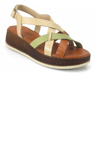 Beige Summer Sandals 13174