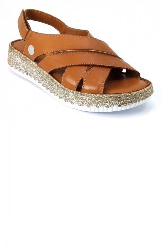 Tobacco Brown Summer Sandals 13263