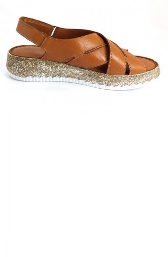 Tobacco Brown Summer Sandals 13263