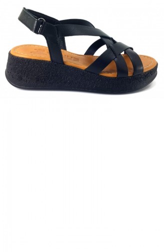 Black Summer Sandals 13304