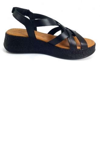 Black Summer Sandals 13304