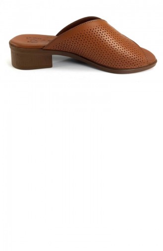 Tobacco Brown Summer slippers 13411