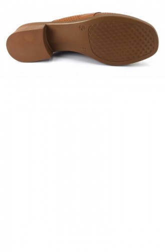 Tobacco Brown Summer slippers 13411