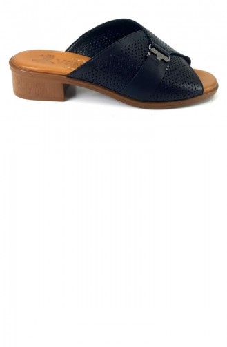 Black Summer Slippers 13412