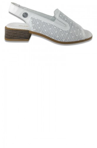 Weiß Sommer Sandalen 13465