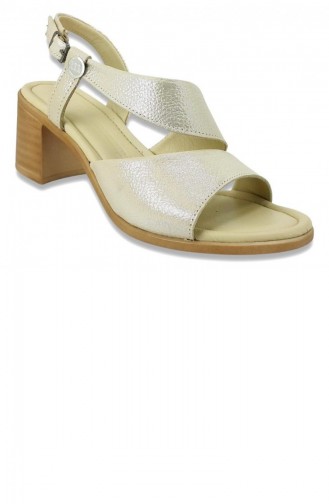 Goldfarbig Sommer Sandalen 13534