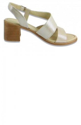 Goldfarbig Sommer Sandalen 13534