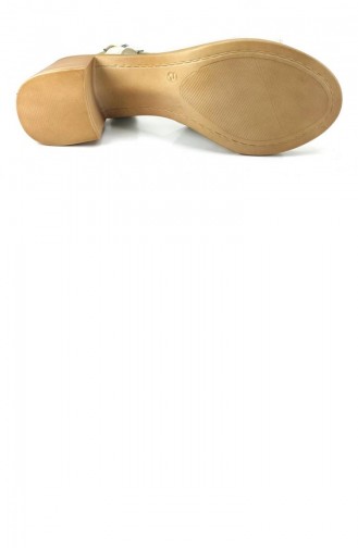 Goldfarbig Sommer Sandalen 13534