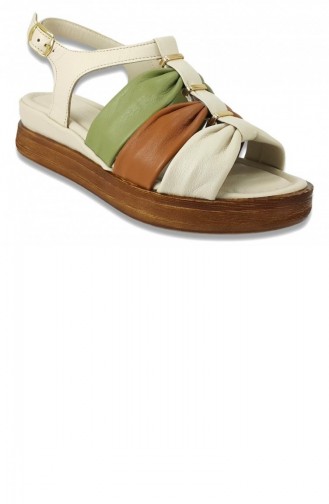 Beige Sommer Sandalen 13538