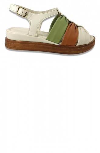 Beige Sommer Sandalen 13538
