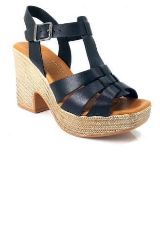 Black Summer Sandals 13567