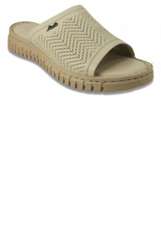 Beige Summer slippers 13568