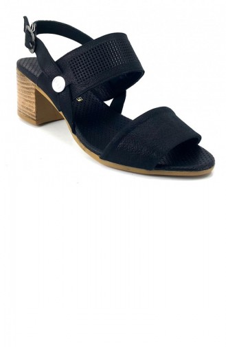 Black Summer Sandals 13595