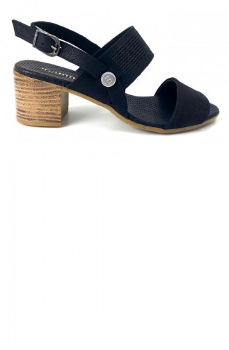 Black Summer Sandals 13595