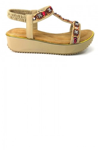 Beige Summer Sandals 13631