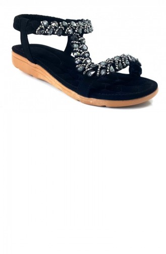 Black Summer Sandals 13635