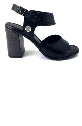 Black Summer Sandals 13638