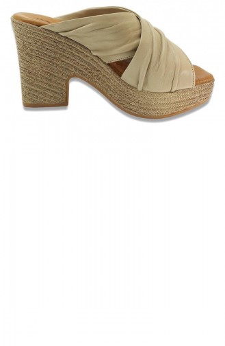 Beige Summer Slippers 13649