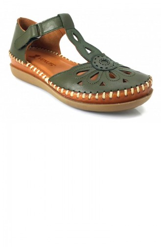 Green Summer Sandals 13650