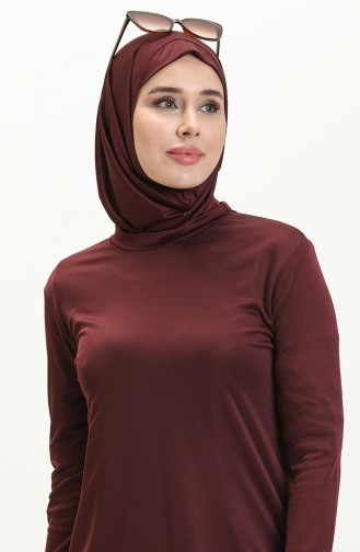 Shirred Hijab Burkini 2362-01 Claret Red 2362-01