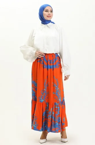 Jupe Viscose 2522-02 Orange 2522-02