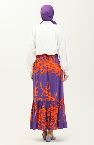 Viscose Skirt 2522-03 Purple 2522-03