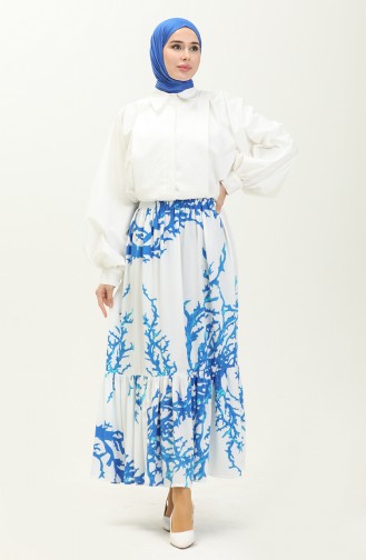 Viscose Skirt 2522-04 white 2522-04