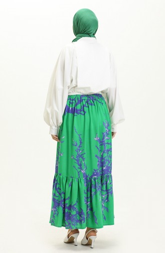 Viscose Skirt 2522-05 Green 2522-05