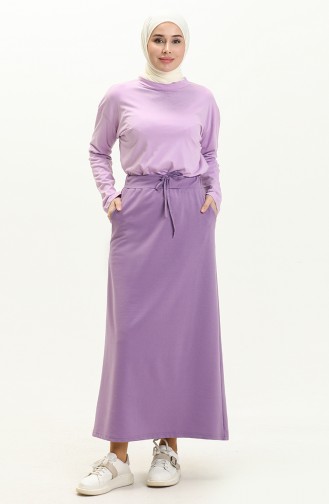 Jupe Couleur Lilas 0152-20