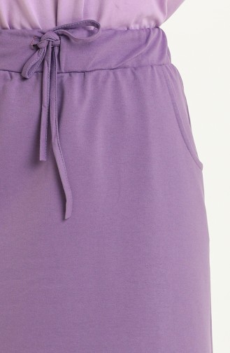 Jupe Couleur Lilas 0152-20